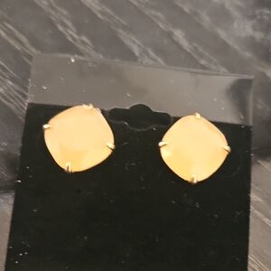 Kate Spade Peach Square Earrings